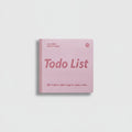 "Todo List" Motivational Square Notebook - Daily Planner Notebook Pink