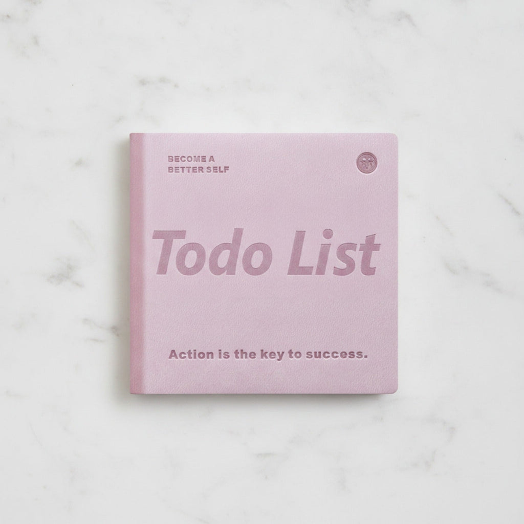 "Todo List" Motivational Square Notebook - Daily Planner Notebook Purple