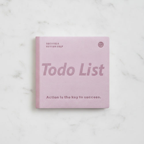 "Todo List" Motivational Square Notebook - Daily Planner Notebook Purple
