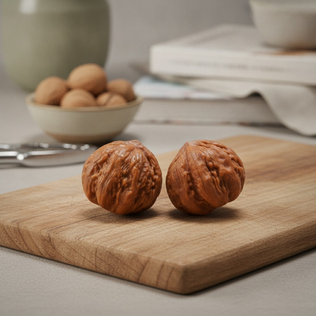 Polished Walnut Hand Play Set – novelty & toys (view 2)