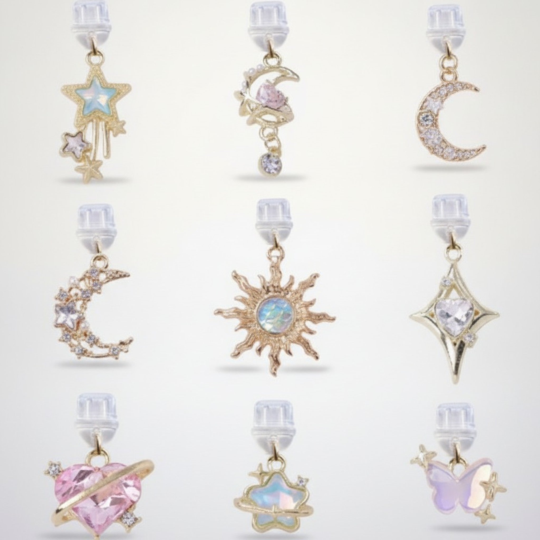 Sparkling Celestial Device Clips – tech (view 1)