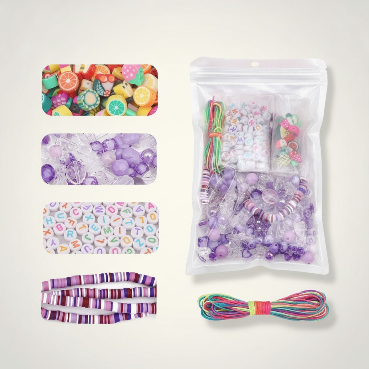 DIY Colorful Polymer Clay Bead Kit – jewelry (view 5)