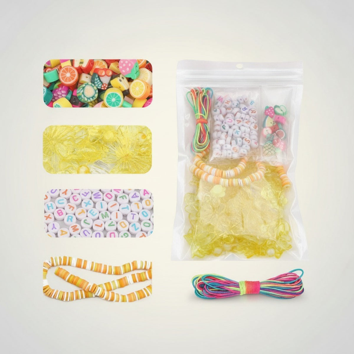 DIY Colorful Polymer Clay Bead Kit – jewelry (view 7)