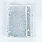 Star Ring Binder with Snap Closure - White Shell + A5 6-Hole 2-Grid PP Refill 10 Pages – stationery (view 1)