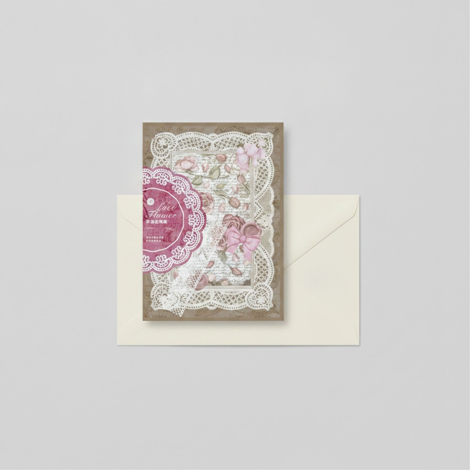 Vintage Floral Lace Scrapbook Card Making Kit