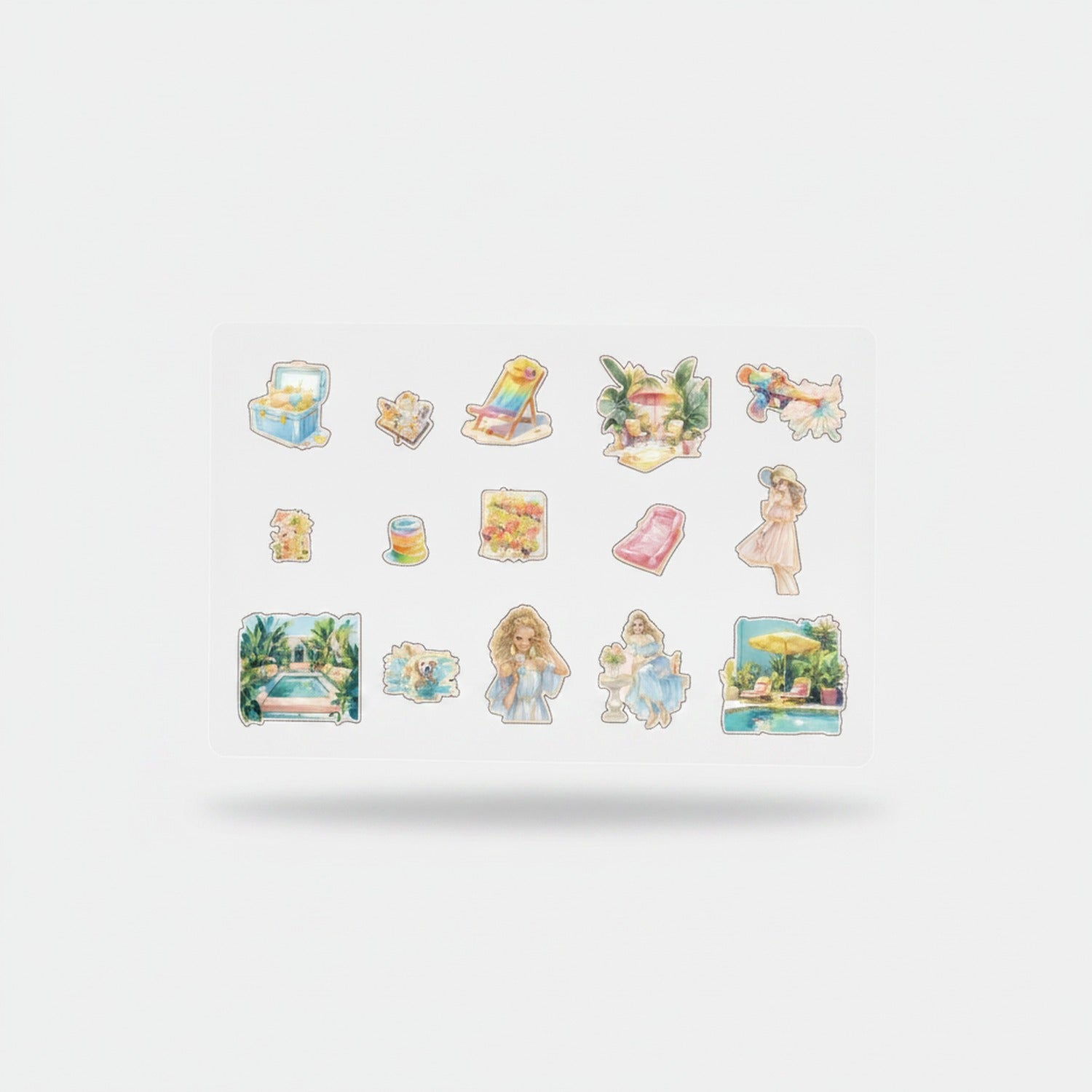 Pool Party Pink Sticker Sheet Set