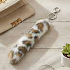Chic Patterned Faux Fur Keychain – bags & wallets (view 5)