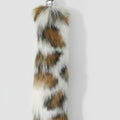 Chic Patterned Faux Fur Keychain – bags & wallets (view 1)