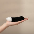 Fluffy Faux Fur Tail Keychain Charm – apparel accessories (view 4)