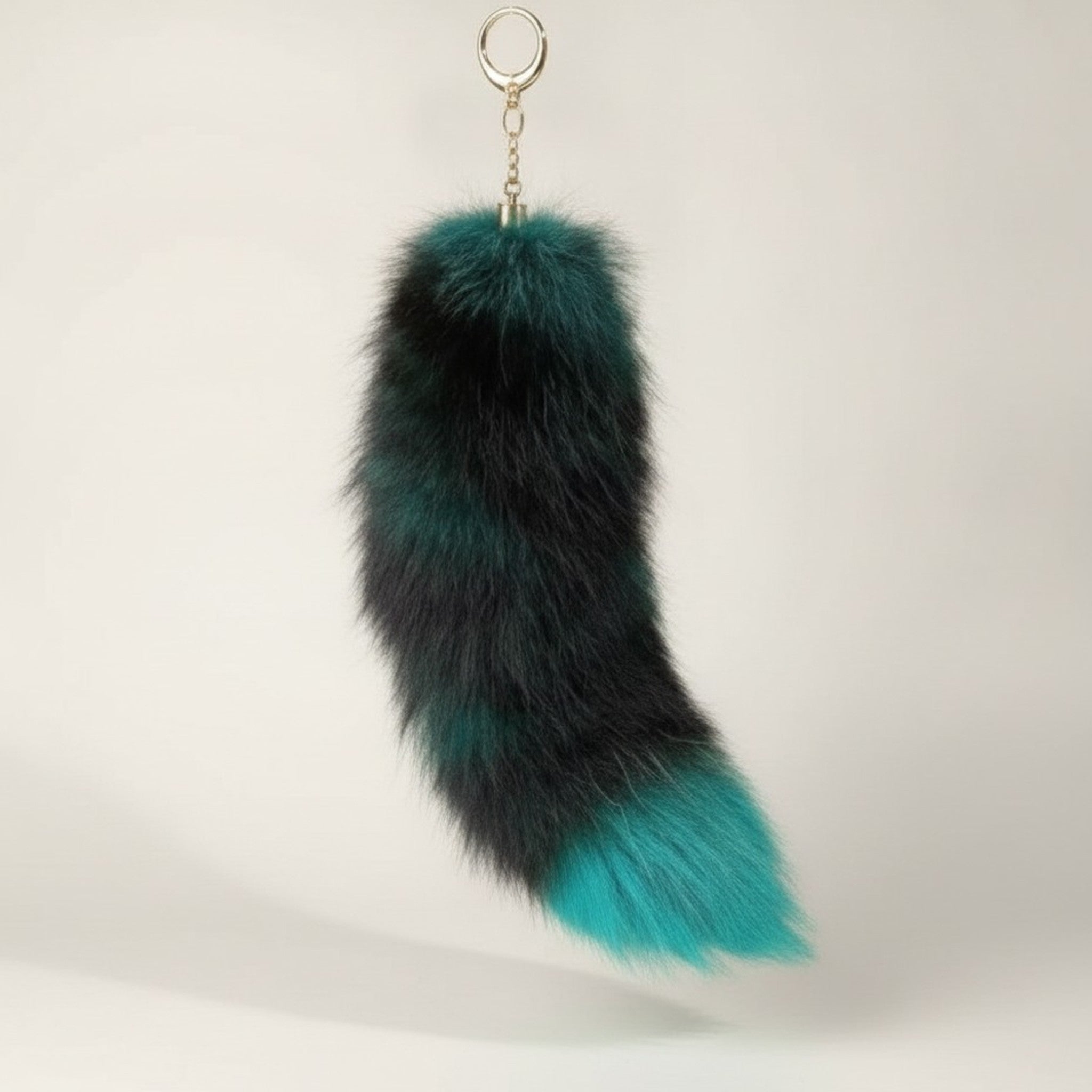 Fluffy Fox Fur Bag Charm – bags & wallets (view 2)