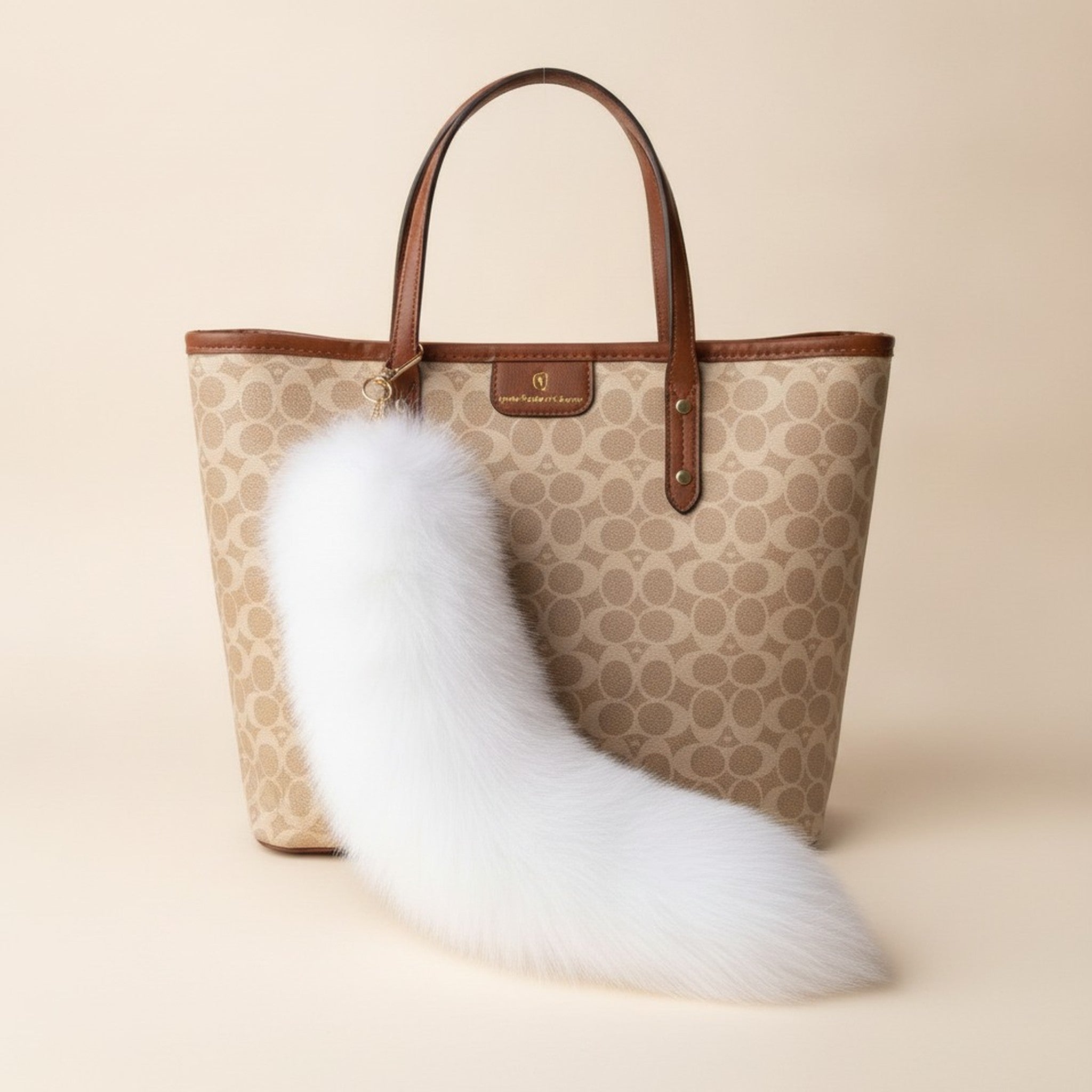 Fluffy Fox Fur Bag Charm – bags & wallets (view 5)