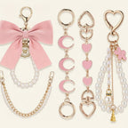 Kawaii Pink Gold Bag Charm Set – bags & wallets (view 1)