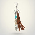 Rustic Tassel Cross Charm Keychain – apparel accessories (view 1)