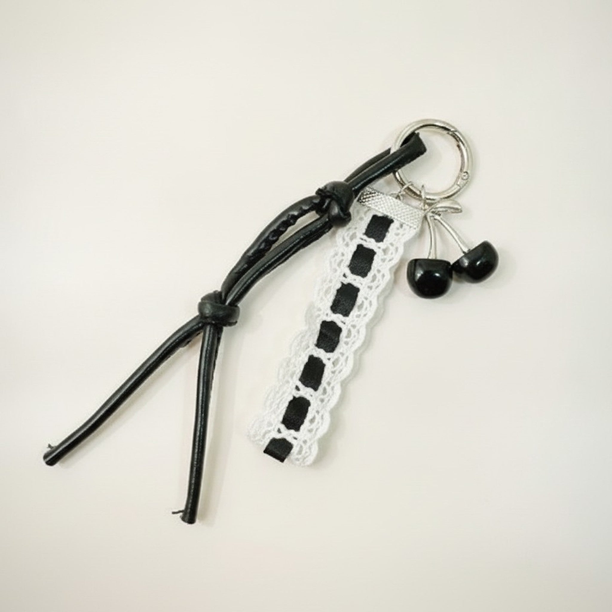 Cherry Charm Lace Keychain Strap – novelty & toys (view 1)