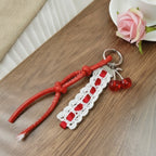 Cherry Charm Lace Keychain Strap – novelty & toys (view 3)