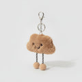 Smiley Shell Plush Bag Charm - Camel – bags & wallets (view 1)