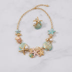 Ocean Charm Necklace & Earrings Set – jewelry (view 2)