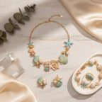 Ocean Charm Necklace & Earrings Set – jewelry (view 4)