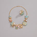 Ocean Charm Necklace & Earrings Set – jewelry (view 1)