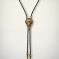 Vintage Wolf Head Bolo Tie Necklace – apparel accessories (view 1)