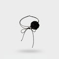 Black Rosette Hair Ring Set