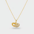 Pearl Shell Pendant Chain Necklace - Pearl Shell Necklace Gold #8119 – jewelry (view 1)