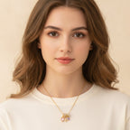 Gold Heart Charm Pendant Necklace – jewelry (view 3)
