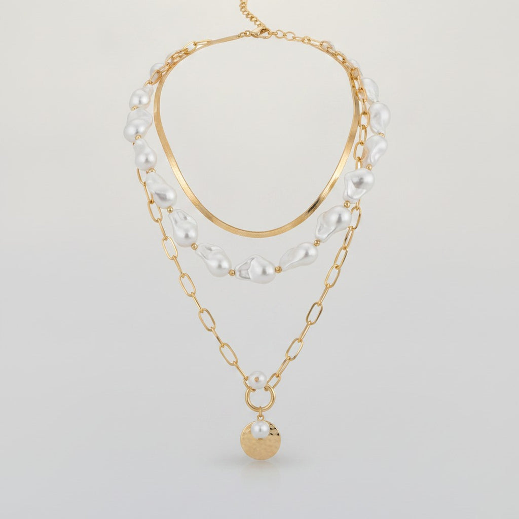 Layered Baroque Pearl Necklace – jewelry (view 1)