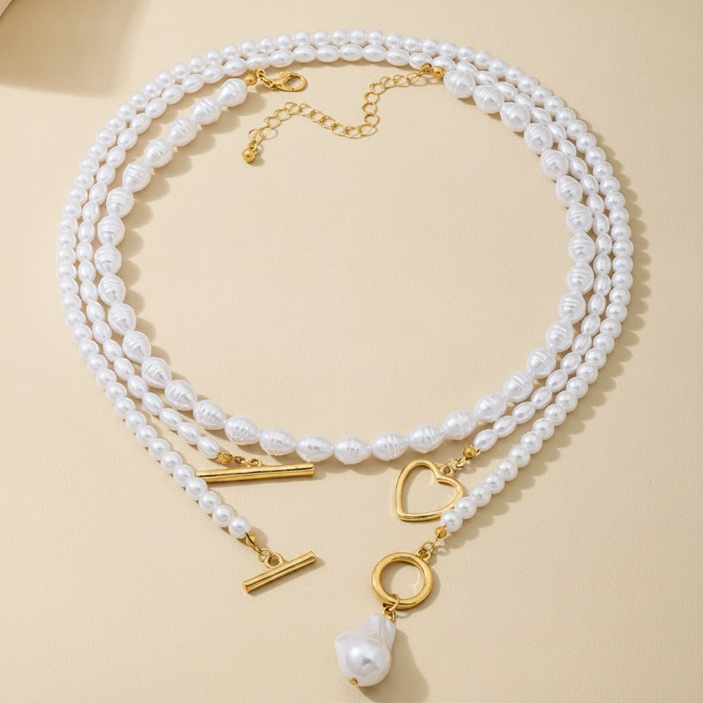 Layered Baroque Pearl Necklace – jewelry (view 1)