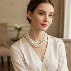 Elegant Layered Pearl Necklace – jewelry (view 2)