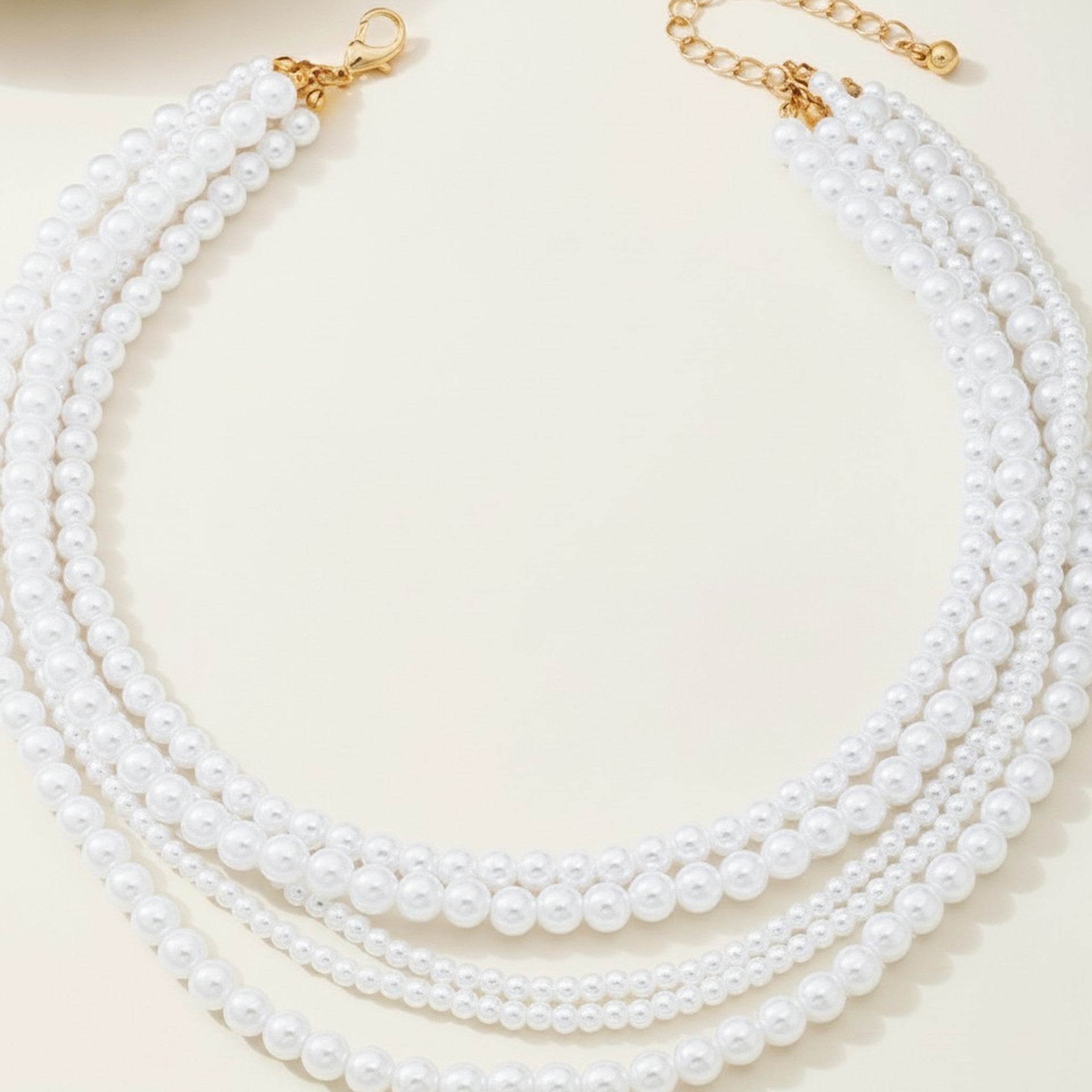 Elegant Layered Pearl Necklace – jewelry (view 1)