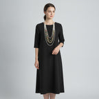 Elegant Multi-Layer Pearl and Crystal Necklace – jewelry (view 3)