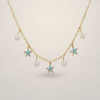 Gold Chain Sea Life Charm Necklace – jewelry (view 1)