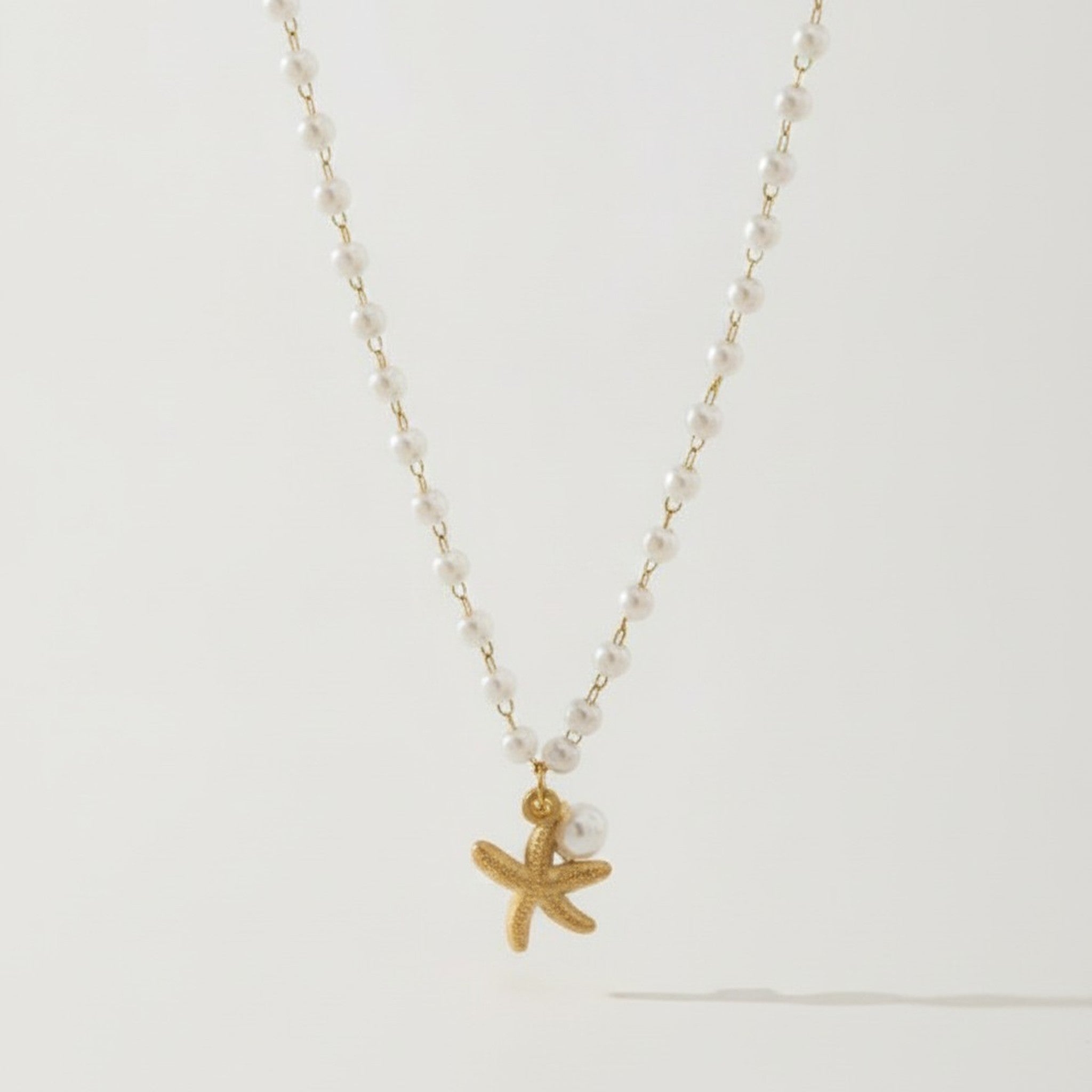 Gold Chain Sea Life Charm Necklace – jewelry (view 5)