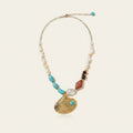 Boho Coastal Seashell Beaded Necklace – jewelry (view 1)