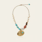 Boho Coastal Seashell Beaded Necklace – jewelry (view 1)