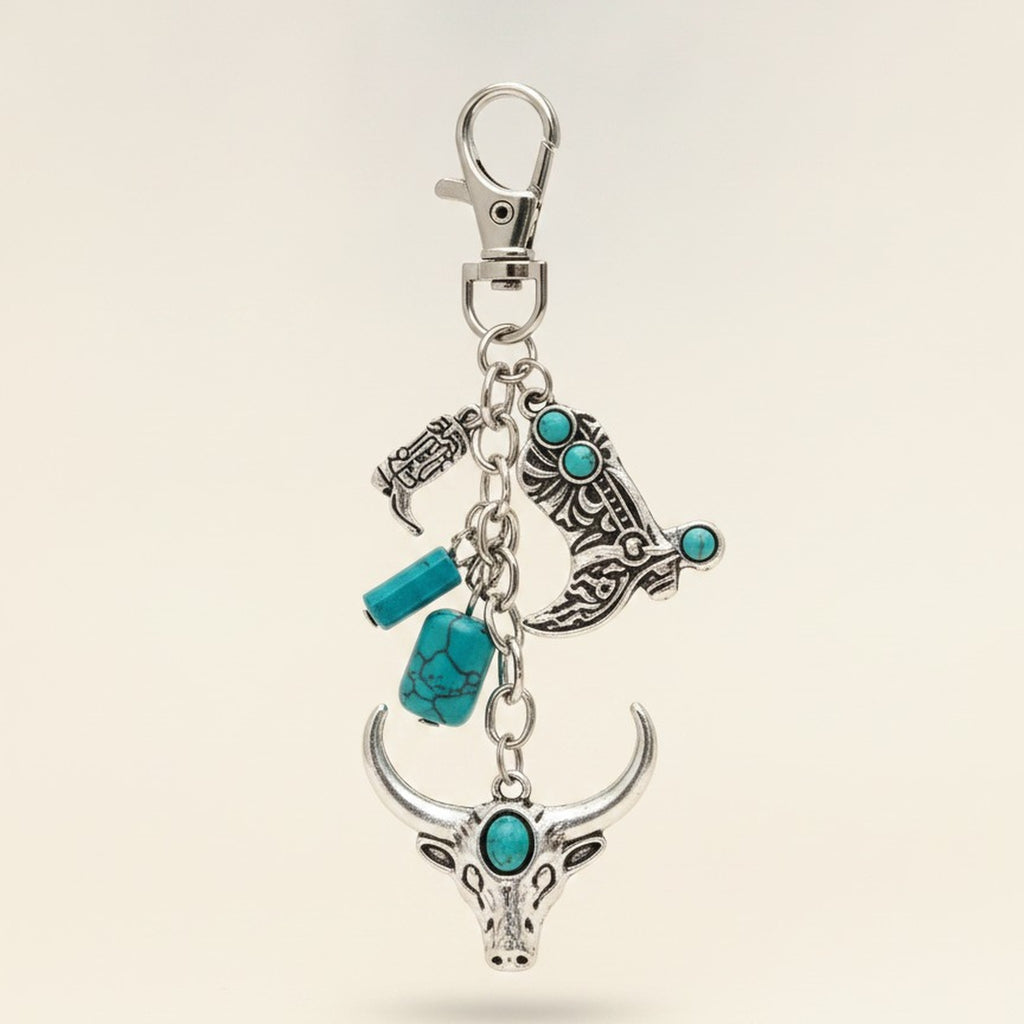 Western Style Cowboy Charm Keychain – jewelry (view 1)
