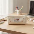 Kawaii Bear Embroidered Pencil Case – stationery (view 2)