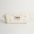 Kawaii Bear Embroidered Pencil Case – stationery (view 1)