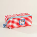 Gingham Pattern Pencil Pouch – stationery (view 1)