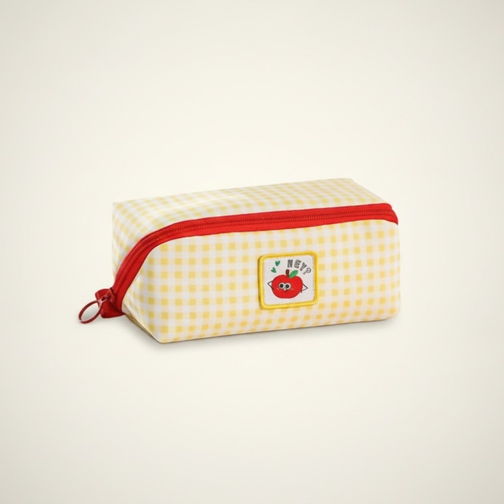 Gingham Pattern Pencil Pouch – stationery (view 3)