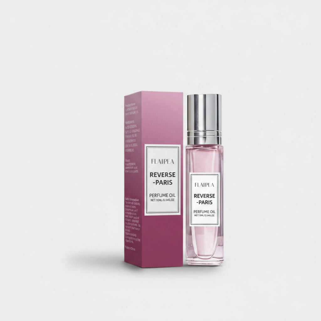Pink Perfume Oil Roller Bottle With Silver Cap