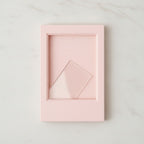 Rectangular Photo Frame with Stand - Cherry Blossom Pink – stationery (view 2)