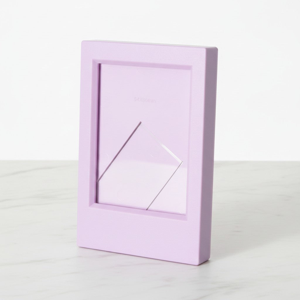 Rectangular Photo Frame with Stand - Lilac Purple – stationery (view 3)