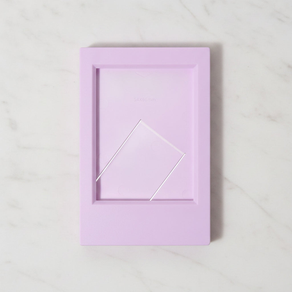 Rectangular Photo Frame with Stand - Lilac Purple – stationery (view 2)