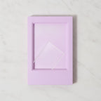 Rectangular Photo Frame with Stand - Lilac Purple – stationery (view 2)