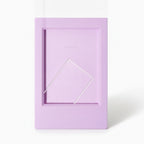 Rectangular Photo Frame with Stand - Lilac Purple – stationery (view 1)