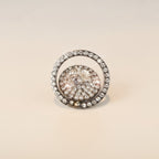 Sparkling Crystal Pearl Phone Ring Stand – tech (view 1)
