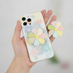 Pastel Flower iPhone Case with Grip Stand – tech (view 3)