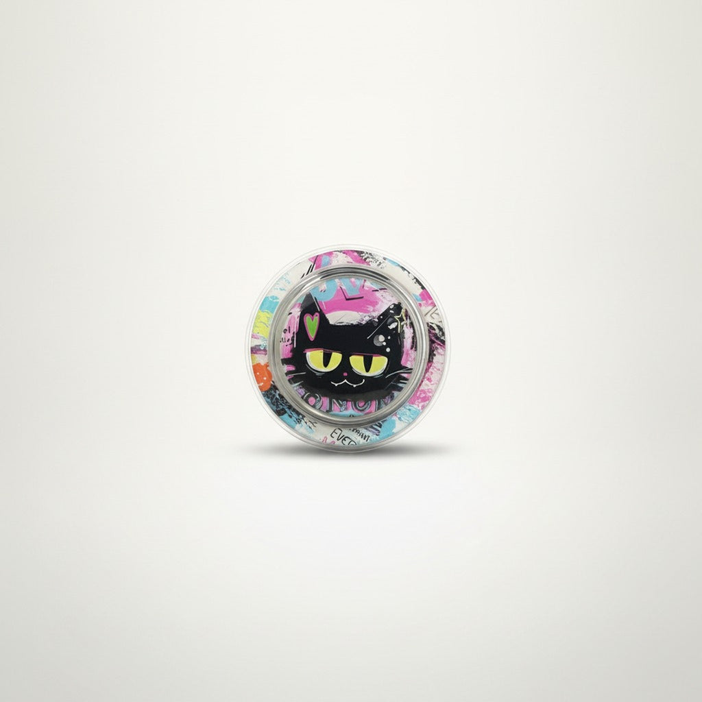 Graffiti Cat Phone Grip – tech (view 1)